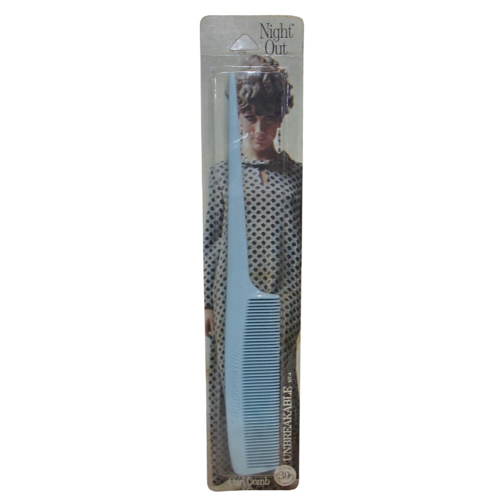 Vintage Stance Industries Night Out Curl Comb Blue Rat Tail Unbreakable NT4 NOS